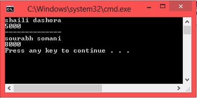 output same as previous